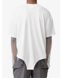 T-shirt à manche longue blanc Burberry
