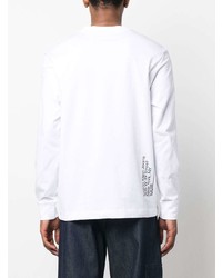 T-shirt à manche longue blanc Calvin Klein Jeans