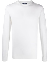 T-shirt à manche longue blanc Fedeli