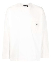 T-shirt à manche longue blanc FIVE CM