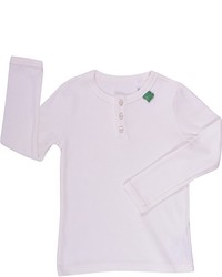 T-shirt à manche longue blanc Fred's World by Green Cotton