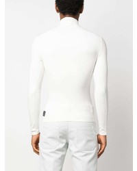 T-shirt à manche longue blanc Courrèges