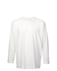 T-shirt à manche longue blanc Homme Plissé Issey Miyake