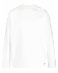 T-shirt à manche longue blanc Jil Sander