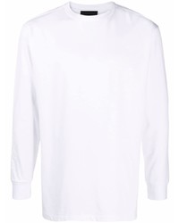 T-shirt à manche longue blanc John Richmond