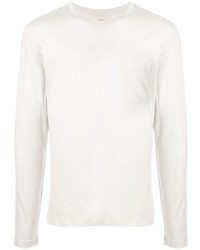 T-shirt à manche longue blanc Kent & Curwen