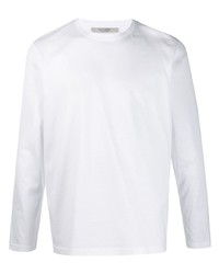 T-shirt à manche longue blanc La Fileria For D'aniello