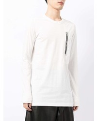 T-shirt à manche longue blanc Rick Owens