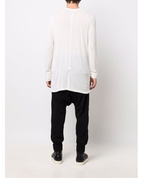 T-shirt à manche longue blanc Rick Owens