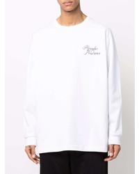 T-shirt à manche longue blanc Alexander McQueen