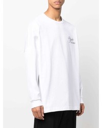 T-shirt à manche longue blanc Alexander McQueen