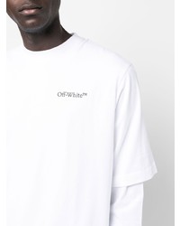 T-shirt à manche longue blanc Off-White