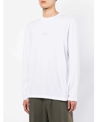 T-shirt à manche longue blanc Moncler