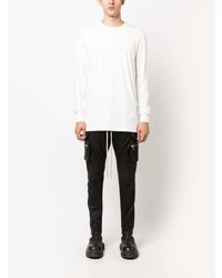 T-shirt à manche longue blanc Rick Owens DRKSHDW