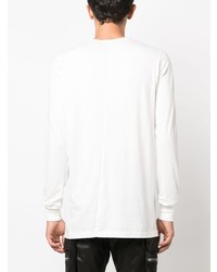 T-shirt à manche longue blanc Rick Owens DRKSHDW