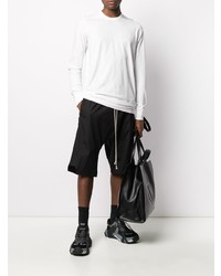 T-shirt à manche longue blanc Rick Owens