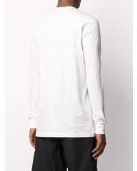 T-shirt à manche longue blanc Rick Owens