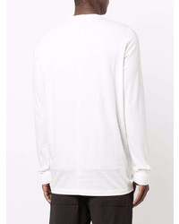 T-shirt à manche longue blanc Rick Owens