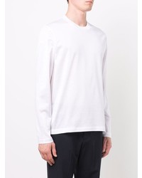 T-shirt à manche longue blanc Brioni