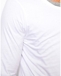 T-shirt à manche longue blanc Asos