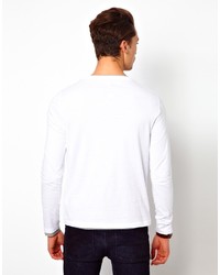 T-shirt à manche longue blanc Asos