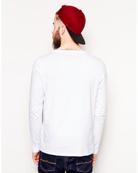 T-shirt à manche longue blanc Asos