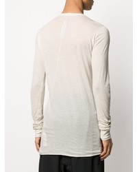 T-shirt à manche longue blanc Rick Owens