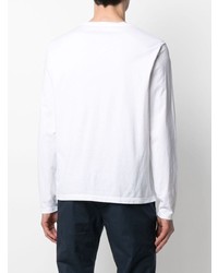T-shirt à manche longue blanc Barena