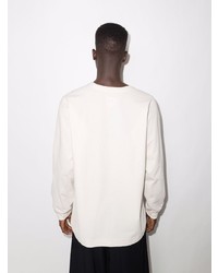 T-shirt à manche longue blanc Homme Plissé Issey Miyake