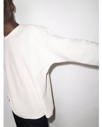 T-shirt à manche longue blanc Homme Plissé Issey Miyake