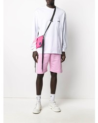 T-shirt à manche longue blanc MSGM