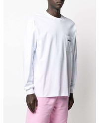 T-shirt à manche longue blanc MSGM