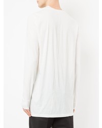 T-shirt à manche longue blanc Rick Owens