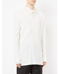 T-shirt à manche longue blanc Rick Owens