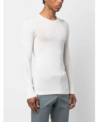 T-shirt à manche longue blanc Hanro