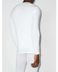 T-shirt à manche longue blanc Zimmerli