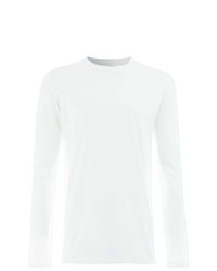 T-shirt à manche longue blanc Majestic Filatures