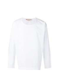 T-shirt à manche longue blanc Marni