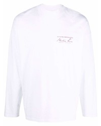 T-shirt à manche longue blanc Martine Rose