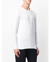 T-shirt à manche longue blanc Versace