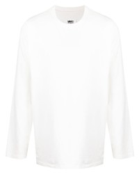 T-shirt à manche longue blanc MM6 MAISON MARGIELA