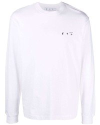 T-shirt à manche longue blanc Off-White