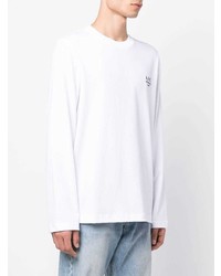 T-shirt à manche longue blanc A.P.C.