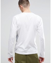 T-shirt à manche longue blanc adidas