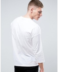 T-shirt à manche longue blanc Asos