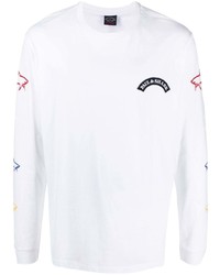 T-shirt à manche longue blanc Paul & Shark