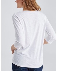 T-shirt à manche longue blanc Pioneer