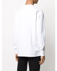 T-shirt à manche longue blanc Helmut Lang