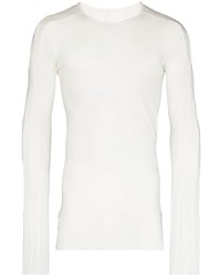 T-shirt à manche longue blanc Rick Owens DRKSHDW