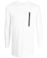 T-shirt à manche longue blanc Rick Owens